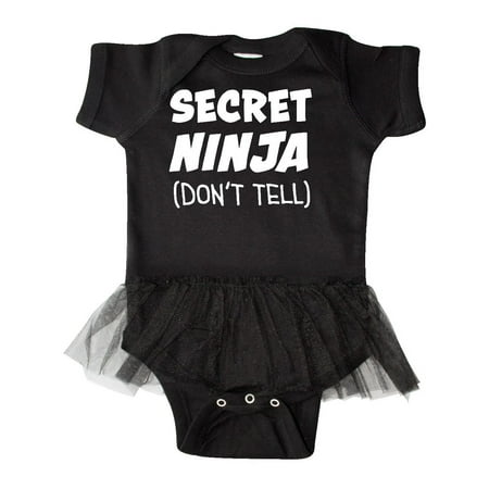 - Secret Ninja - Don't Tell Infant Tutu Bodysuit