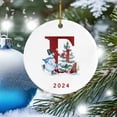 thumbnail image 4 of Coche Decoraciones de Navidad 2025 Nuevo 26 Carta de Navidad Muñeco de Nieve Colgante de Navidad - Colgante de Coche de Acrílico Santa Navidad Muñeco de Nieve Decoraciones, 4 of 5