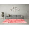 thumbnail image 3 of Ahgly Company Indoor Square Patchwork Red Transitional Area Rugs, 5' Square, 3 of 4