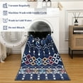 thumbnail image 6 of Hasoo Boho Runner Rug 2' x 6' Area Rug for Hallway Washable Indoor Blue Carpet Stain Resistant, 6 of 6