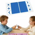 thumbnail image 2 of Double Sided Silicone Kids Toy Trading Mat with Decline Add Accept Trade Zones for Pop Fidget Trading Game Tabletop Playmat, Sky Blue, 1 Pack, 2 of 10