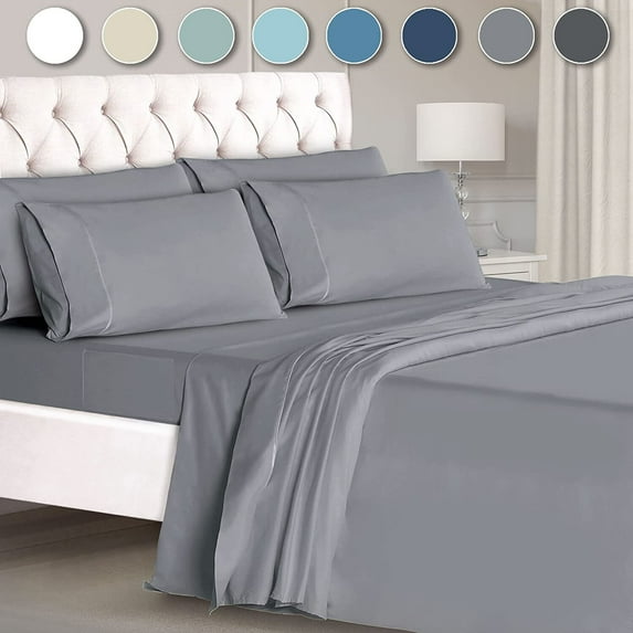 Ultratemp Bed Sheets Set, Super Soft 1800 Thread Count Egyptian 18-24 Inch Deep