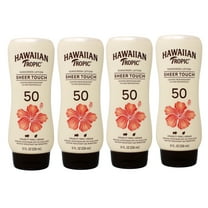 Hawaiian Tropic Sheer Touch Sunscreen SPF 50 Plus 8 oz (Pack of 4)