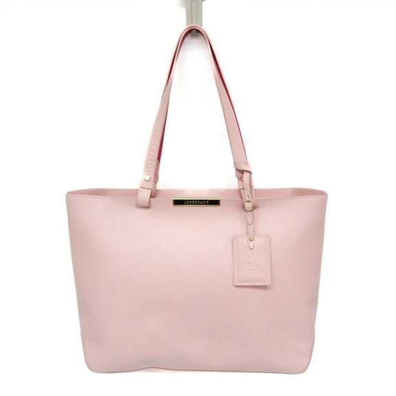 Pre-Owned Longchamp LE FOULONNE CITY Women's Leather Shoulder Bag,Tote Bag Pink (Good)