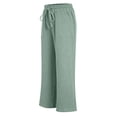 thumbnail image 4 of Ruiwill Wide Leg Uniform Pants Girls Size 7-8 Years Elastic Wasit Baggy Girl Sweatpants With Pockets School Outfits For Girls, 4 of 8