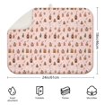 thumbnail image 2 of Pink Christmas Gingerbread House Pattern Dish Drying Mat for Kitchen 1 Pack, Ultra Absorbent Microfiber Dishes Drainer Mats,18x24in(46x61cm), 2 of 4