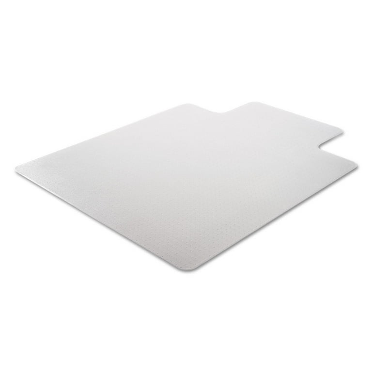 Moderate Use Studded Chair Mat for Low Pile Carpet, 45 x 53, Wide Lipped, Clear Moderate Use Studded Chair Mat for Low Pile Carpet, 45 x 53, Wide Lipped, Clear