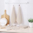 thumbnail image 6 of Simmore Cotton Dish Cloths and Towels Set (12x12, 6-Pack) Super Soft Waffle Dish Towels for Drying Dishes, Absorbent Dish Rugs for Kitchen, Beige, 6 of 6