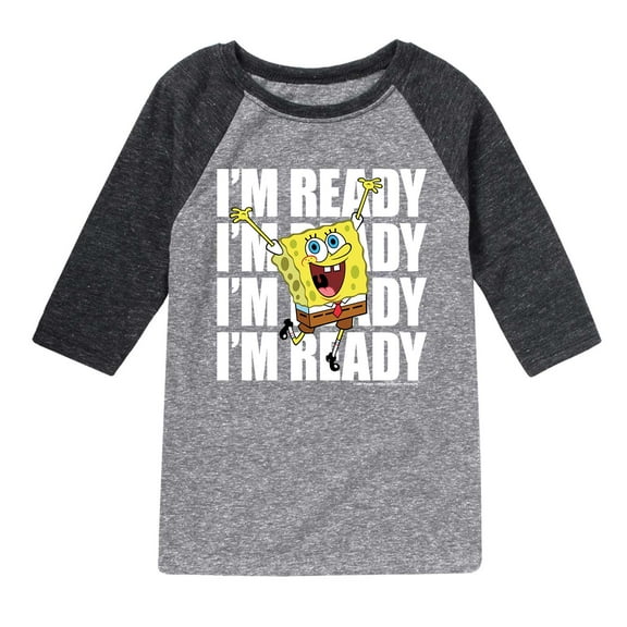 SpongeBob SquarePants - I'm Ready - Toddler And Youth Raglan
