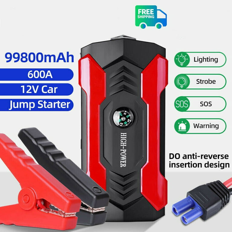 99800mAh Auto KFZ Starthilfe Jump Starter 600A Booster Powerbank