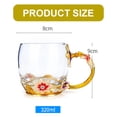 thumbnail image 2 of Tazas de café de cristal hechas a mano con cucharas, tazas de 320 ml, regalos para el día de la madre de San Valentín., 2 of 6