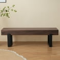 thumbnail image 2 of 59" Farmhouse Industrial Dining Bench, Indoor Kitchen & Entryway Shoe Bench, 2 of 9