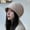 Khaki, variant on IDALL Beanie Skull Cap Womens Retro Rolled Hem Warm Fashion Hat Knit Hat Solid Trim Hat Warm Visor Beret Outdoor Activities Cap Hats for Women Khaki One Size