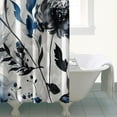 thumbnail image 4 of Unique Floral Blue and Grey Shower Curtains,Farmhouse Shower Curtains for Bathroom, Bath Shower Curtain Sets Waterproof Fabric Decor 72×72inch, 4 of 4