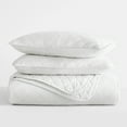 thumbnail image 4 of Noble Linens 3-Piece White Diamond Quilt Set, Full/Queen, 4 of 9