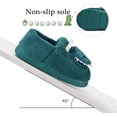 thumbnail image 4 of YAZI Girls Boys Home Slippers Warm Dinosaur House Slippers for Toddler Fur Lined Winter Indoor shoes, 4 of 12