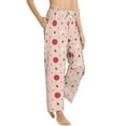 thumbnail image 2 of Xecao Strawberry Women's Straight Lounge Pajama Pants: The Epitome of Relaxed Sleepwear, 2 of 9
