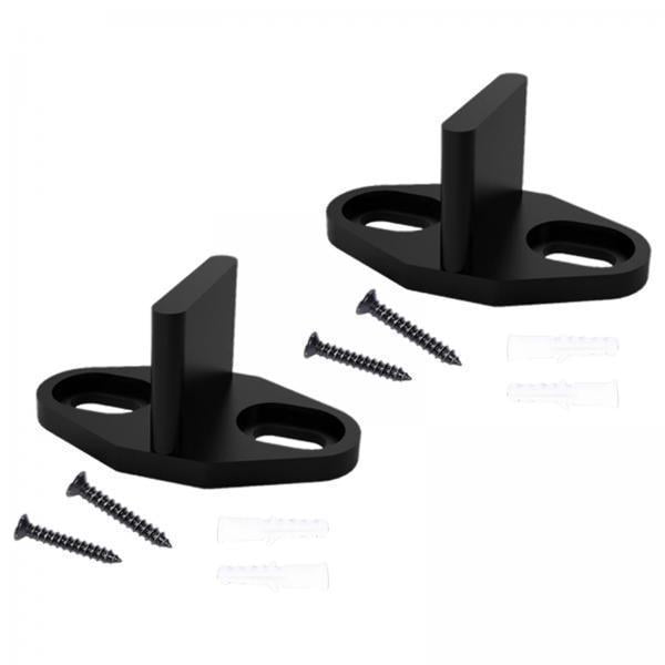 4x 2 piezas de guías de piso para puertas corredizas de granero, suaves y silenciosas, montaje en piso, con tornillos, reducción oscilante, guía infer Sunnimix Guía de piso de puerta de granero