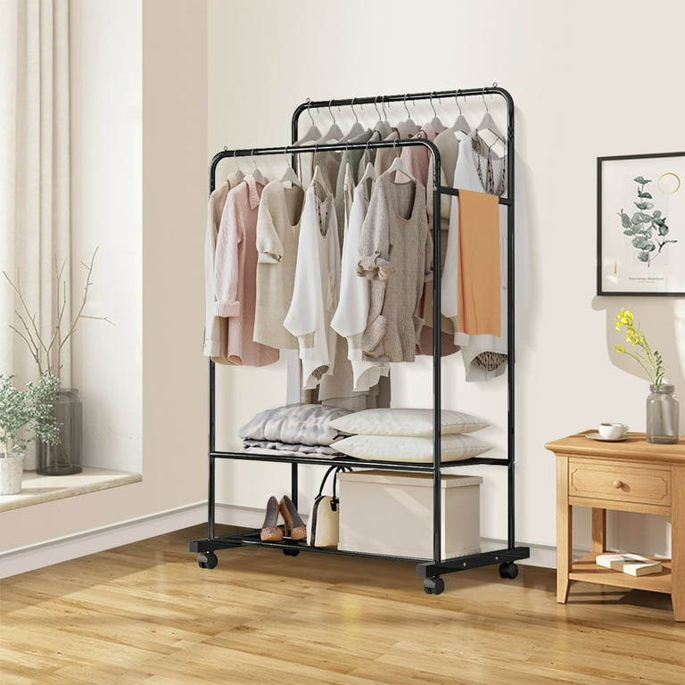 Black iron clothes discount rack