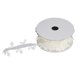 thumbnail image 2 of Cinta para adorno de encaje en forma de hoja, cinta de poliéster para boda DIY para envolver regalos, hacer coronas, 4cm (blanco), 2 of 14