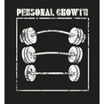 thumbnail image 2 of Gym Culture Personal Growth Long Sleeve Adult Hooded Sweatshirt-XS-Black, 2 of 3