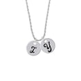 thumbnail image 2 of Delight Jewelry Silvertone Large Script Letter - I - 3/4'' Disc - Silvertone Script Initial Disc - Y - Charm Necklace, 20"+3", 2 of 4