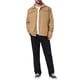 thumbnail image 2 of Abrigo de invierno INSPIRE CHIC para hombres, con cuello, botones al frente, forro de felpa, bolsillos, chaqueta de camionero, tamaño S, caqui oscuro, 2 of 6