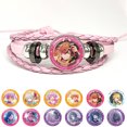 thumbnail image 2 of ¡Pulseras de cuero de Anime Project SEKAI MORE JUMP! Vivid BAD SQUAD wonderlands× Showtime Leo, necesita brazaletes, regalo de joyería, 2 of 5