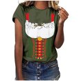 thumbnail image 1 of Pompotops Blouse Décontractée Mode Femme Imprimé Oktoberfest Col Rond T-Shirt Blouse Imprimée Tee Liquidation, 1 of 5