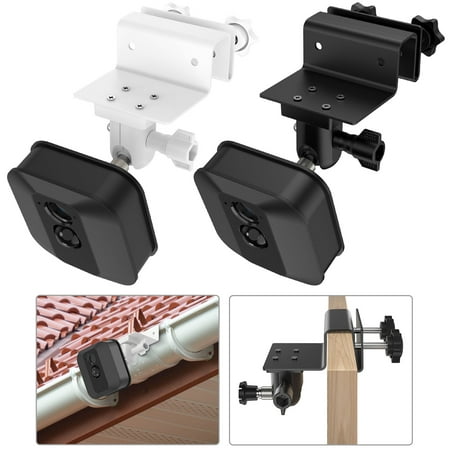 Weatherproof Gutter Mount for Blink XT Outdoor Camera with Universal Screw Adapter- Best Viewing Angle for Your Surveillance
