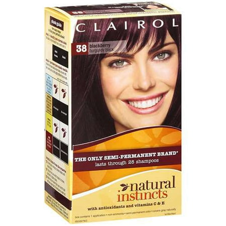 Clairol Natural Instincts: Blackberry Burgundy Black Semi-Permanent Brand Hair