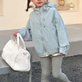 thumbnail image 4 of Little Kid Girls Sun Lightweight Outerwear Loose Fit Pure Color Top For Daily Wear Ages 2 16 Lined Girls Tops Toddler Girl Warm Tops Swimsuit X Sleeve Girl Skeleton Top Undershirt 3-4 Years Blue, 4 of 9
