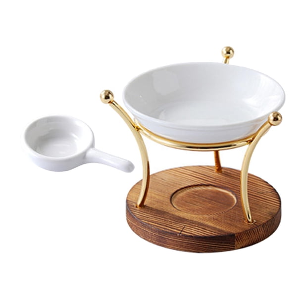 Portavelas de cerámica Delicado Quemador de Aceite Esencial Derretimiento de Cera Quemador Horno Quemadores de Derretimiento de Cera Regalo de Cerámica Fanmusic Portavelas de cerámica