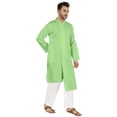 thumbnail image 2 of Atasi Kurta Pyjama Indien Ensemble 2 Pcs pour Hommes Tenue de Fête Robe Traditionnelle Tenue Ethnique, 2 of 7