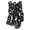 C001- Black, variant on Accessory, Pretend Prisoner Chain, Prop Decor Chain, Spooky Seasonal Decor, Ghost House Decoration, 5 Ft 1.5 M Medium Antique Bronze Black Novelty Chain 2.75 X 1.75 Inch for Stage
