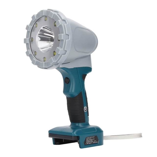 Luz de trabajo LED portátil con 3 modos de iluminación y cabezal pivotante para batería de litio de 14,4 a 21 V