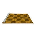 thumbnail image 2 of Ahgly Company Machine Washable Indoor Rectangle Abstract Yellow Modern Area Rugs, 3' x 5', 2 of 4