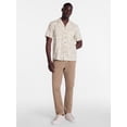 thumbnail image 2 of George Men's Linen Blend Camp Shirt with Short Sleeves, Sizes S-3XL, 2 of 5