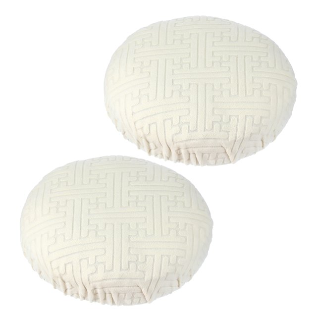 Uxcell Stool Covers Round, Elastic Bar Stool Cover Washable Stool Cushion Slipcover Stretchy Bar Chair Seat Cover Beige 11"-14"