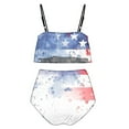 thumbnail image 5 of UTSJKR Swimsuit for Women Patriotic American Flag Bikini Sets Bathing Suits with Stars Swimwear Funny Gift Multicolor XXL, 5 of 5