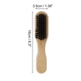 thumbnail image 2 of 1 Pc Cepillo de Cabello Pequeño y Duradero Portátil Peine para Barba para Cabello Rizado y Ondulado Color Madera Cerda de Bambú, 2 of 3