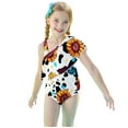 thumbnail image 4 of NAISIBABY Girls One-Piece Swimsuit, One Shoulder Floral Ruffled Summer Bathing Swimwear White 4T, 4 of 9