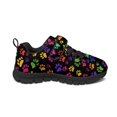 thumbnail image 2 of CHAQLIN Rainbow Paw Print Shoes for Boys Girls Hook and Loop Sneakers Lightweight Kids Slip on Shoes Non Slip Breathable Hiking Athletic Running Shoe, 2 of 7