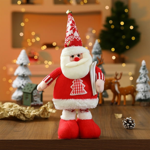 Juguetes de piscina, juguetes para bebés, juguetes para niños pequeños, figuras navideñas expandibles de punto, muñecos navideños, accesorios de exhibición, regalos navideños para niños, adornos para