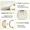 Bifanuo Double Wicker Swing Egg Chair Hammock Foldable Hanging Loveseat
