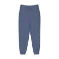 thumbnail image 6 of ZVAVZ Boys Cotton Linen Pants with Pockets Elastic Waist Drawstring Sweat Jogger Lounge Tapered Leg Harem Pants Trousers Navy,4 Years, 6 of 7