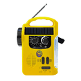 thumbnail image 1 of Pocket Hand Crank Emergency Radio 1200Mah AM/FM Solar Radio with LED Flashlight SOS Alarm for Outdoor Adventure Camping, 1 of 6
