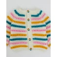 thumbnail image 3 of Woonie Handmade Full Sleeves Multicolour Striped Sweater-Multicoloured, 3 of 4