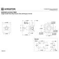 thumbnail image 2 of Kingston Brass KS3048NX Hamilton Single-Handle Three-Way Diverter Valve with Square Trim Kit in Brushed Nickel, 2 of 5