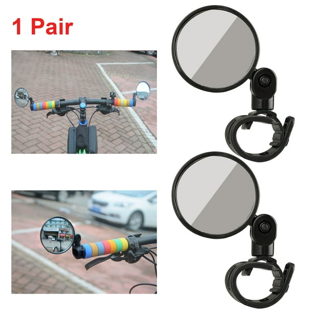 Tsv 2pcs Bike Mirror Bicycle Rear View Mirror Adjustable Rearview Mirror 360 Rotatable Rear View Mirrors Handlebar Mounted Glass Mirror Universal Rearview Mirror For Mountain Bike And Road Bike Walmart Com Walmart Com